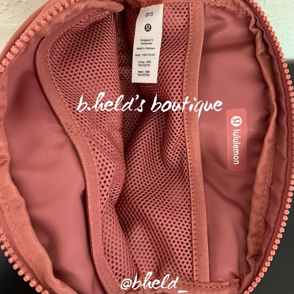 lululemon Everywhere Belt Bag *Extended Strap Brier Rose Pink Neutral OS New NWT - Picture 11 of 12